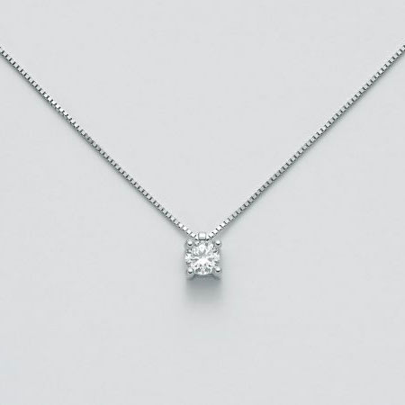 Collier punto luce con diamante Miluna