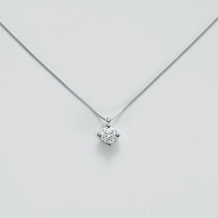 Collier punto luce con diamante Miluna