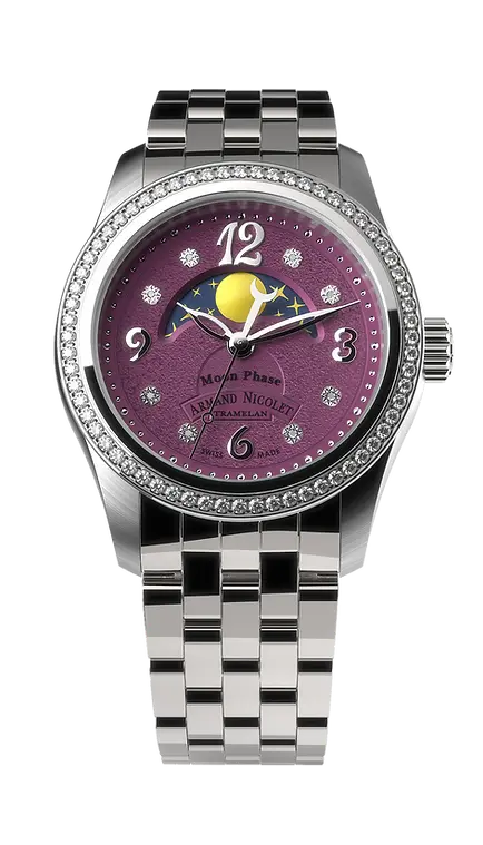M03 MOONPHASE - CASE SET WITH DIAMONDS - 34 mm