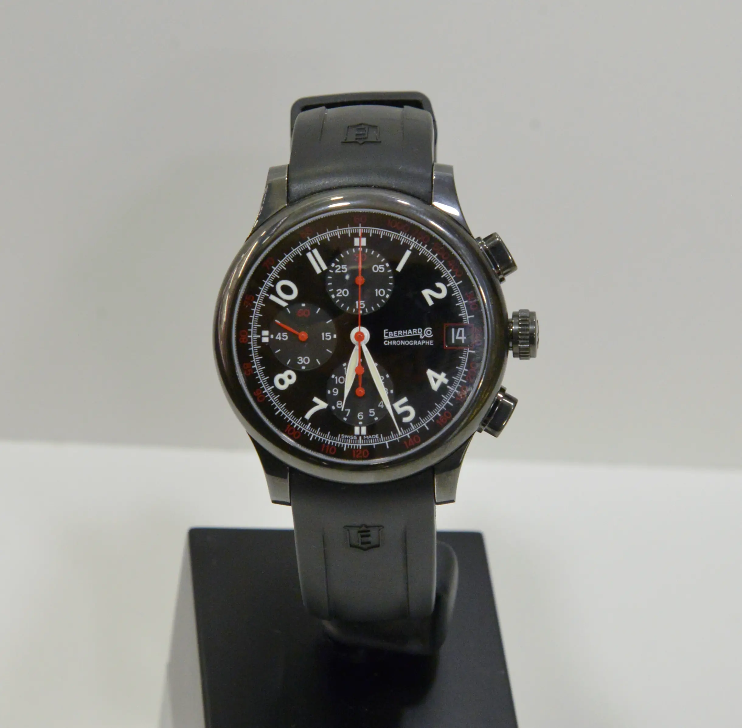 EBERHARD TRAVERSETOLO CHRONO NOIR 43MM 31053 USATO