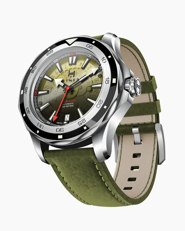 Fathers Evolution Supernova - Swiss Made Automatic Diver Watch - Yellow/Green 40mm