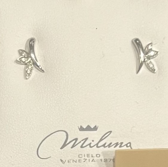 Gioielli Black Friday Miluna Orecchini oro bianco e brillante