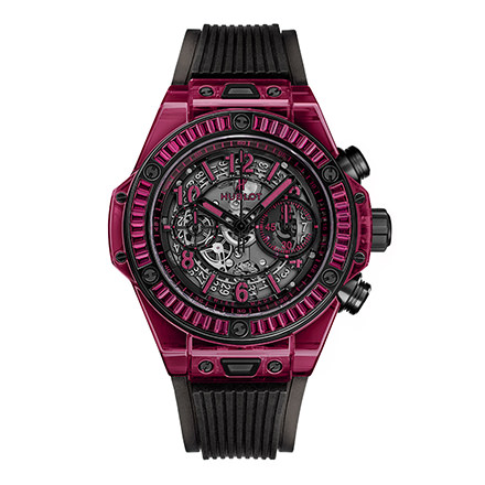 BIG BANG UNICO RED SAPPHIRE BAGUETTES 45 mm