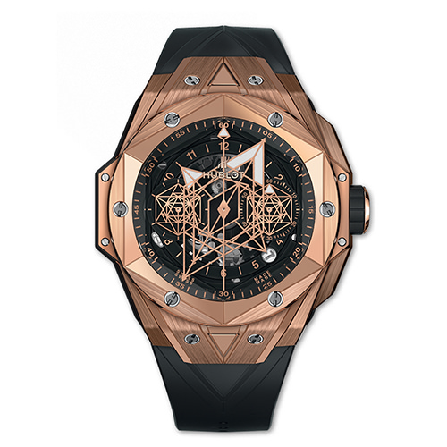 BIG BANG UNICO SANG BLEU II KING GOLD 45 mm