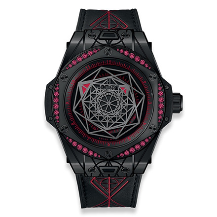 BIG BANG SANG BLEU ALL BLACK RED 39 mm