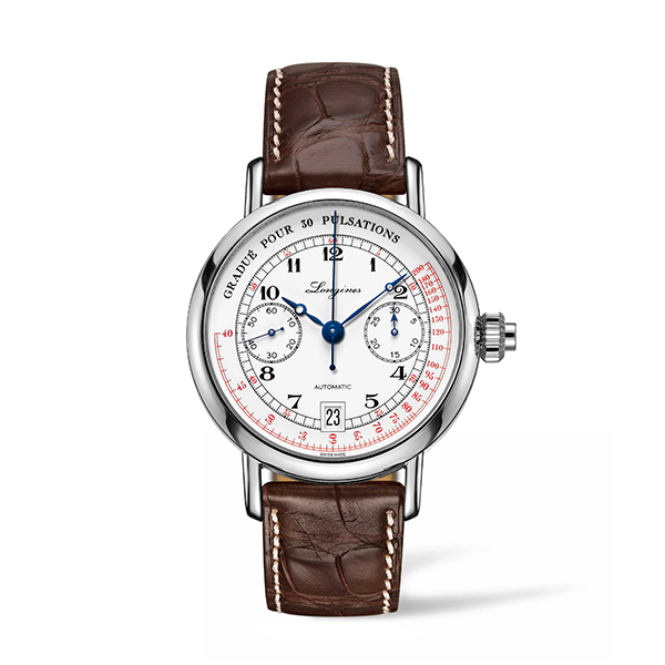 COLUMN-WHEEL SINGLE PUSH-PIECE PULSOMETER CHRONOGRAPH