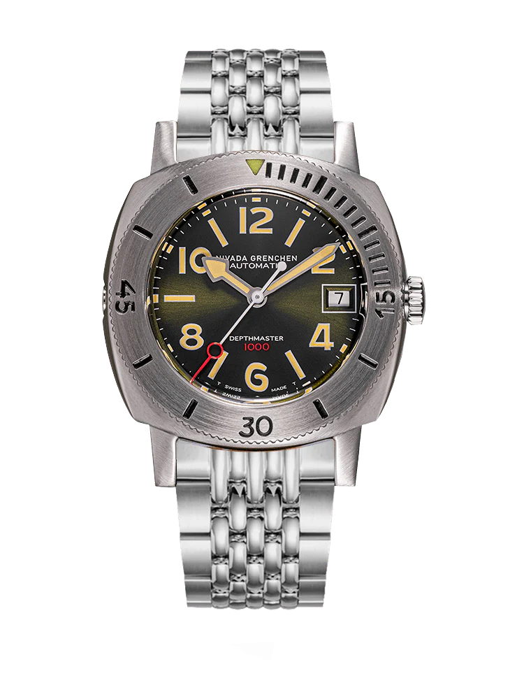 NUMERALS DATE - DEPTHMASTER GREEN 39mm