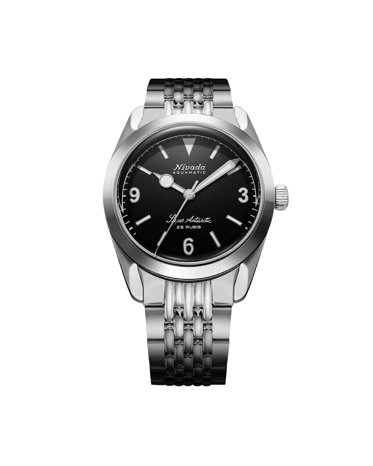SUPER ANTARCTIC 3.6.9 BLACK NO VINTAGE EFFECT - WHITE LUMINOUS 38MM