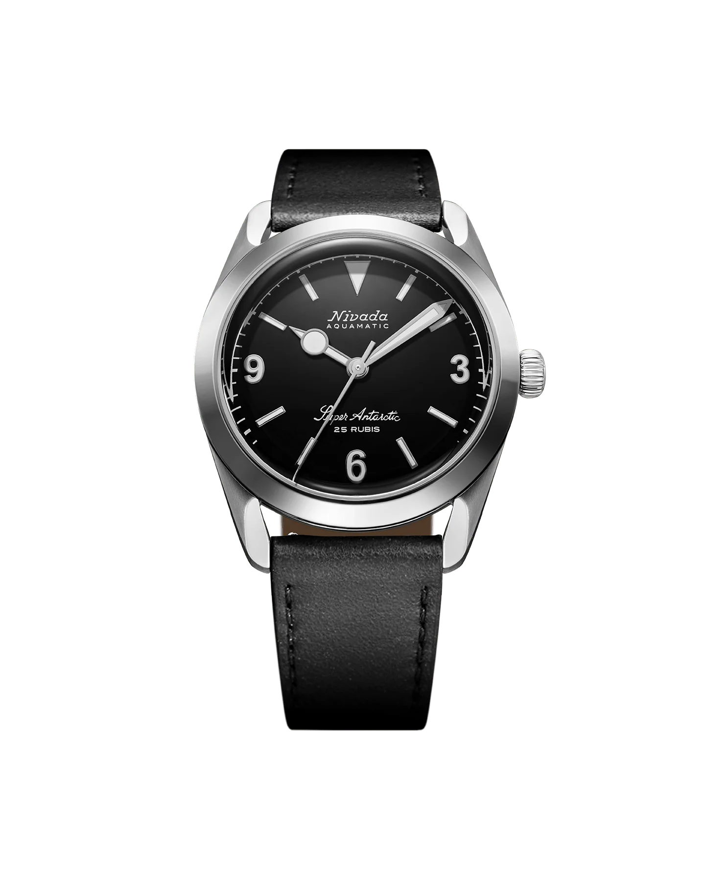 SUPER ANTARCTIC 3.6.9 BLACK NO VINTAGE EFFECT - WHITE LUMINOUS 38MM
