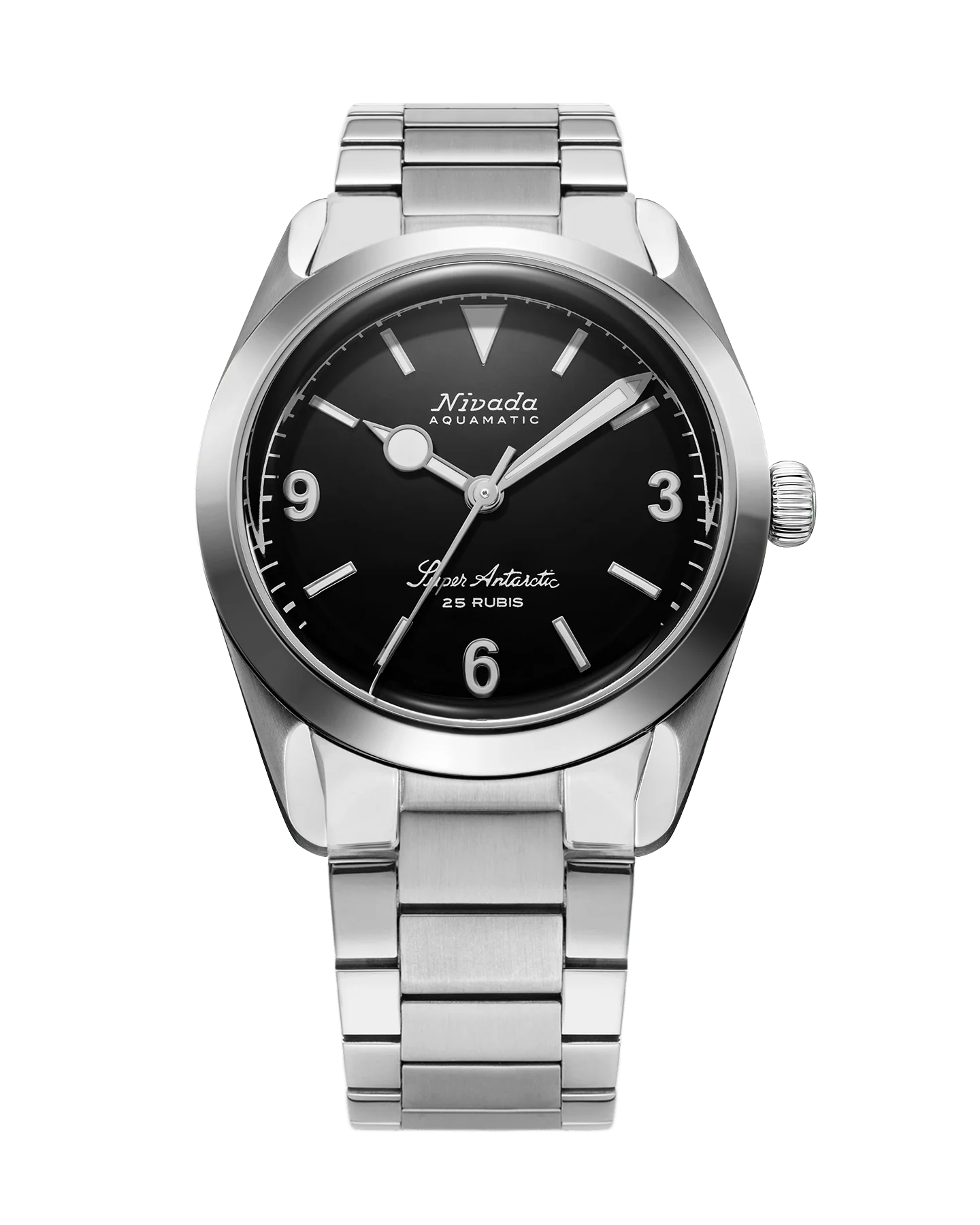 SUPER ANTARCTIC 3.6.9 BLACK NO VINTAGE EFFECT - WHITE LUMINOUS 38MM