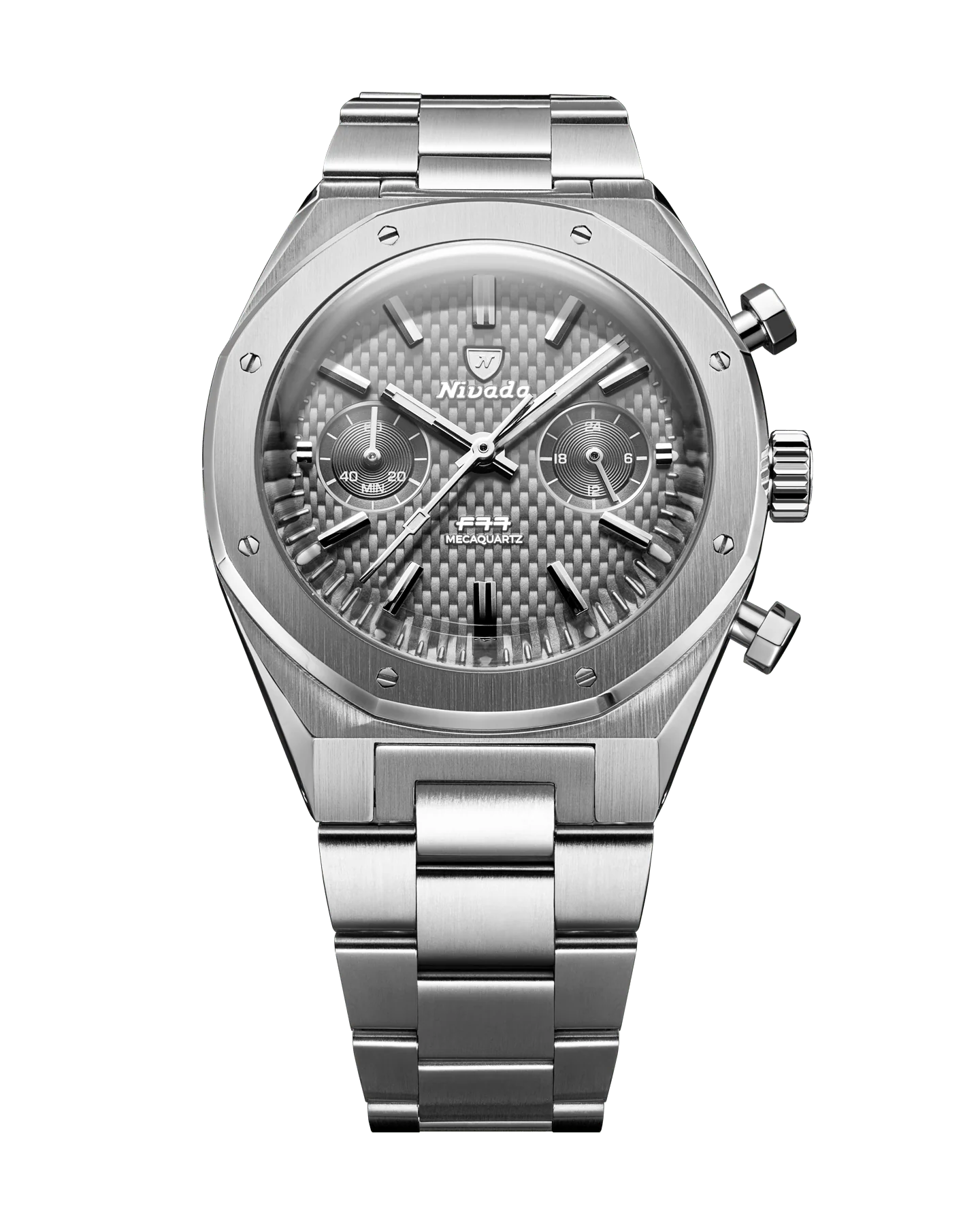 F77 CHRONO MECAQUARTZ GREY - 38MM