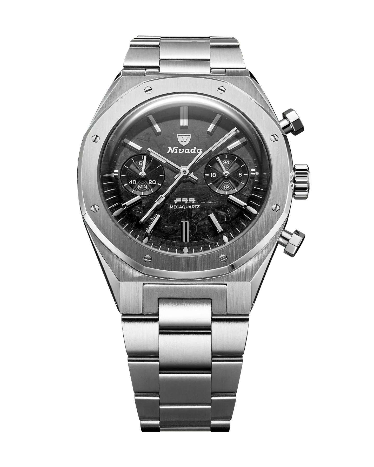 F77 CHRONO MECAQUARTZ CARBON - 38MM