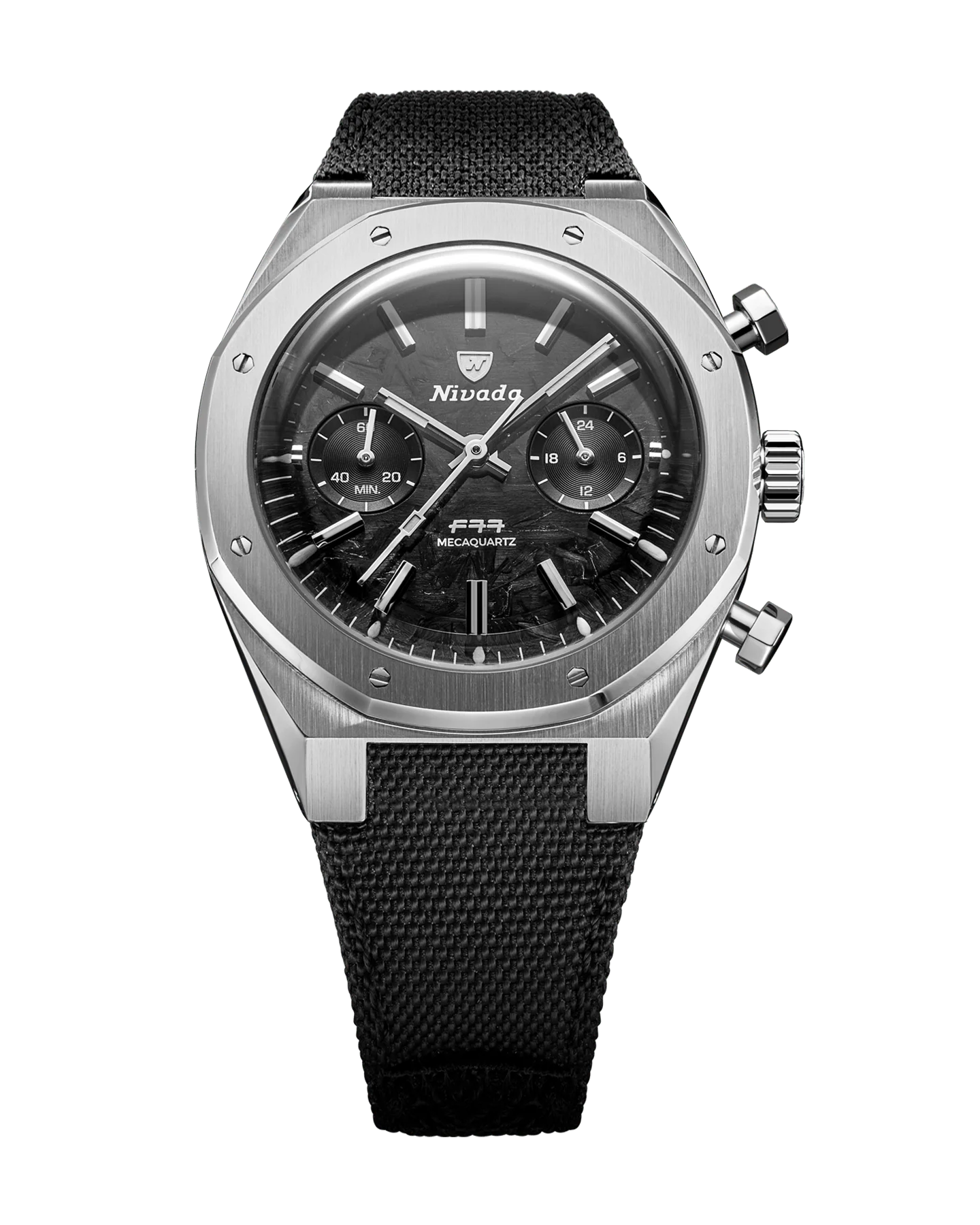 F77 CHRONO MECAQUARTZ CARBON - 38MM