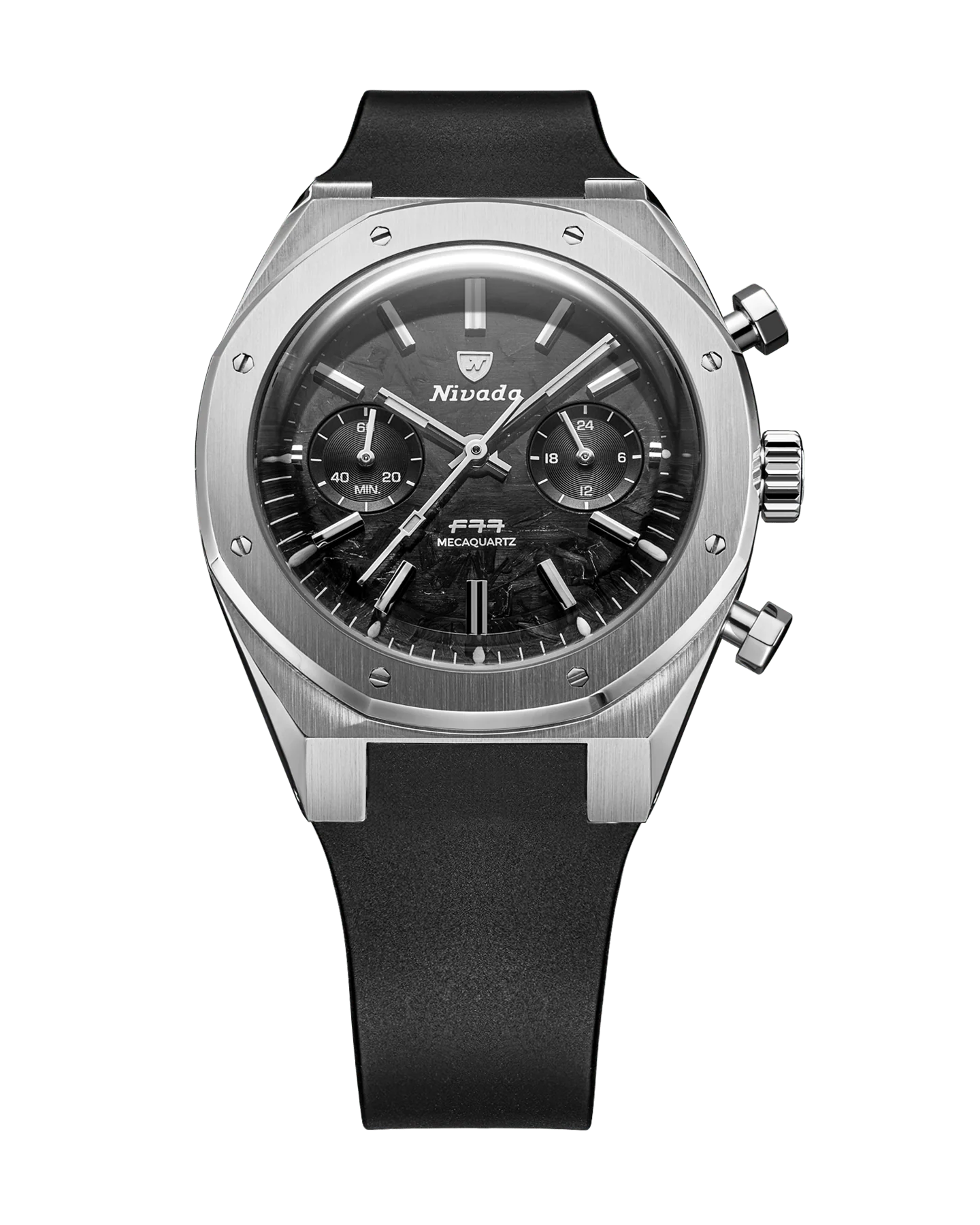 F77 CHRONO MECAQUARTZ CARBON - 38MM