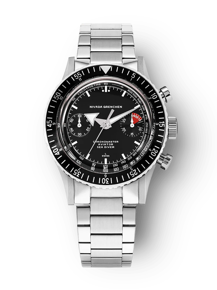 WHITE BROAD ARROW INTER.BEZEL - MANUAL  38MM