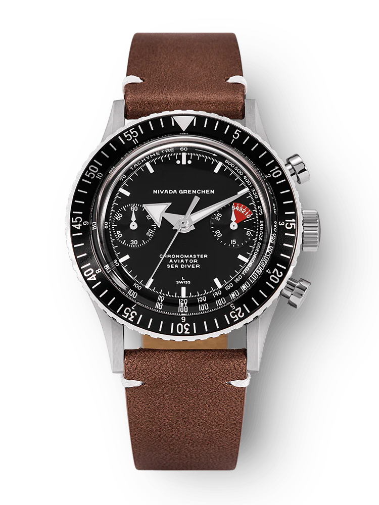 WHITE BROAD ARROW INTER.BEZEL - MANUAL  38MM