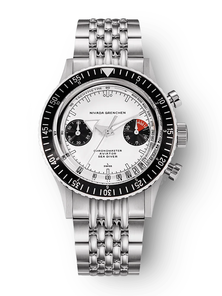 WHITE PANDA INTER.BEZEL - MANUAL  38MM