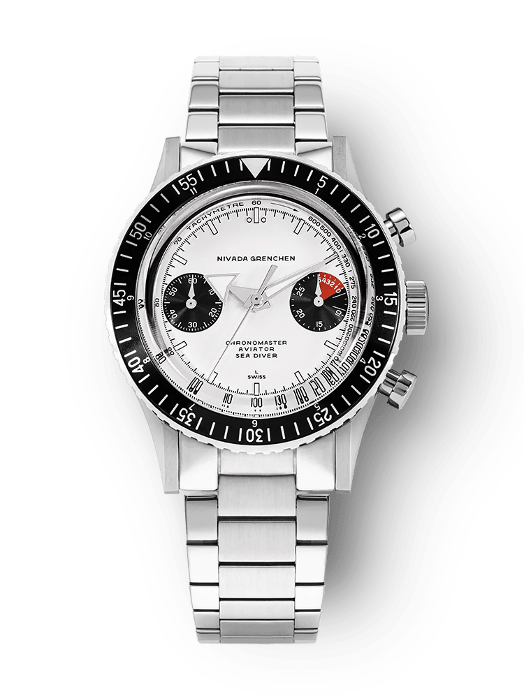 WHITE PANDA INTER.BEZEL - MANUAL  38MM