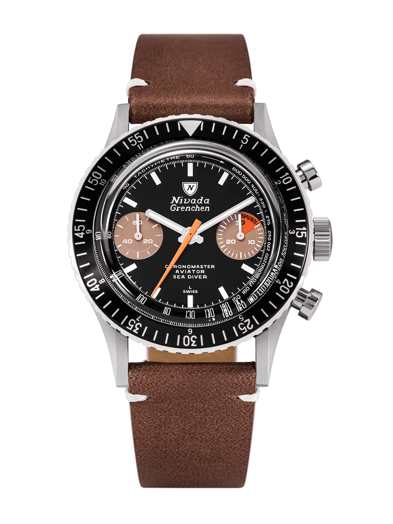 WHITE ORANGE BOY INTER.BEZEL - MANUAL 38MM