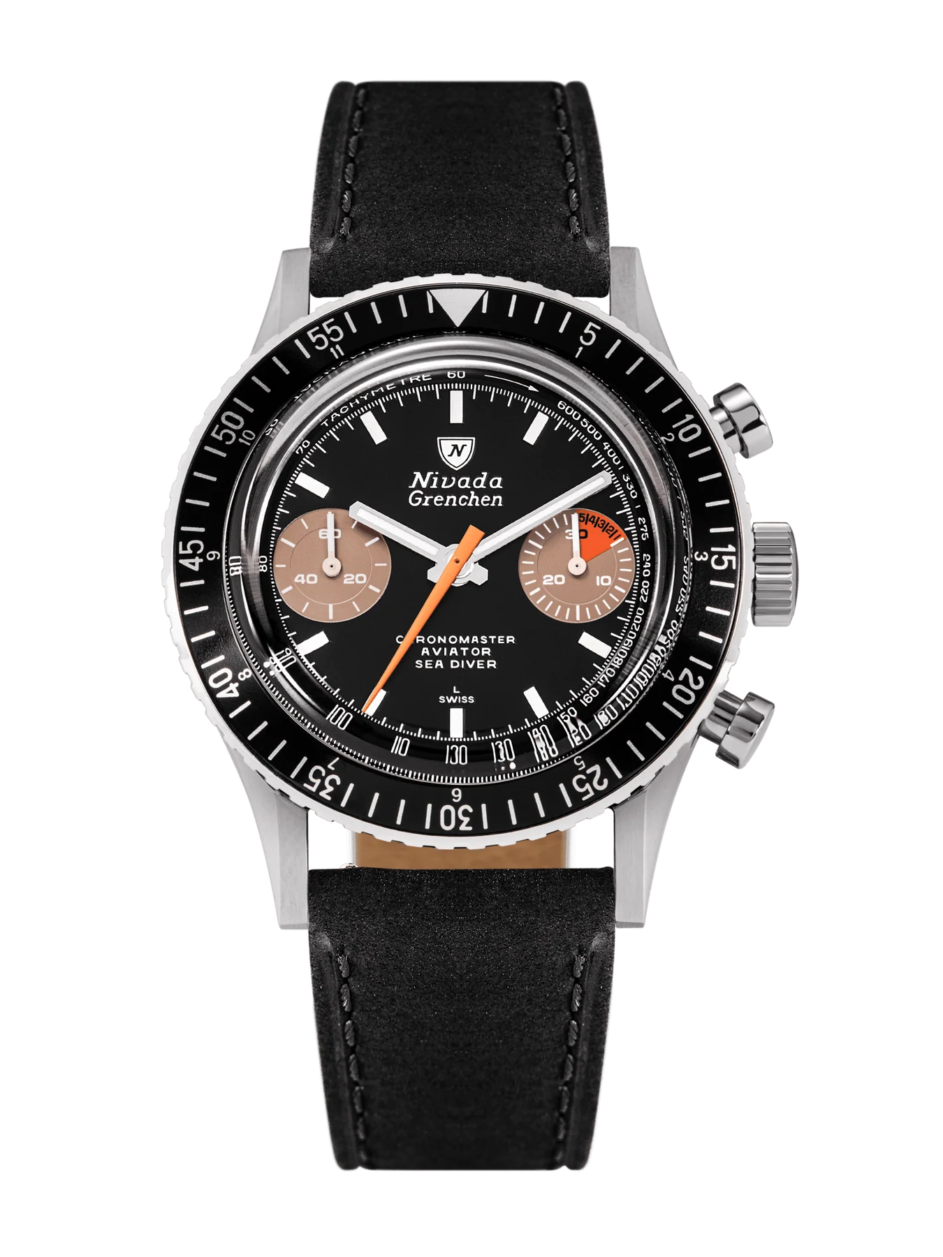 WHITE ORANGE BOY INTER.BEZEL - MANUAL 38MM