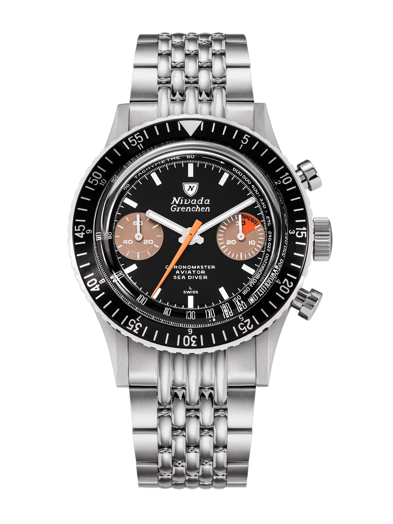 WHITE ORANGE BOY INTER.BEZEL - MANUAL 38MM