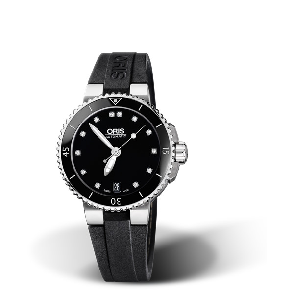 ORIS AQUIS DATE DIAMONDS