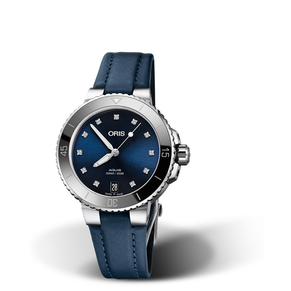 ORIS AQUIS DATE DIAMONDS