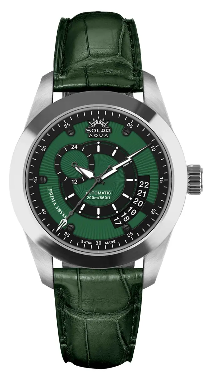 Prima Abyss Leather Military Green 42mm