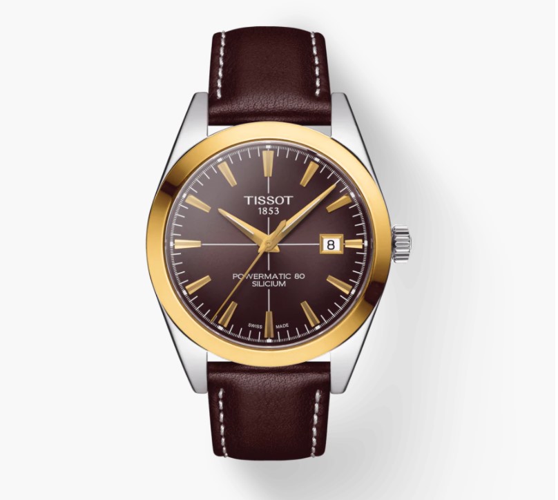 GENTLEMAN POWERMATIC 80 SILICIUM SOLID 18K GOLD BEZEL - 40 mm