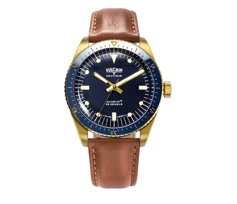 Skindiver Gold & Blue 38mm
