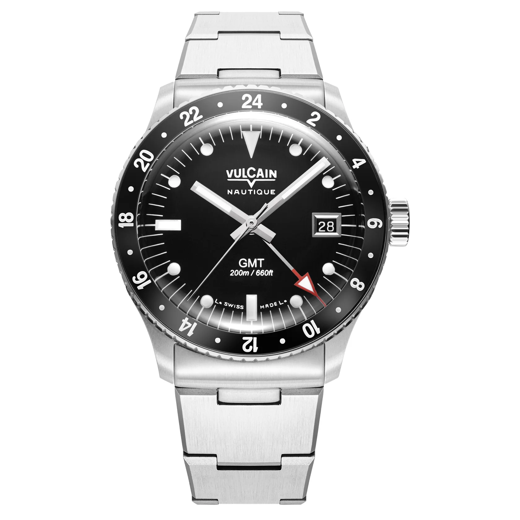 Skindiver GMT - Black Luminova Beige - 38.3mm
